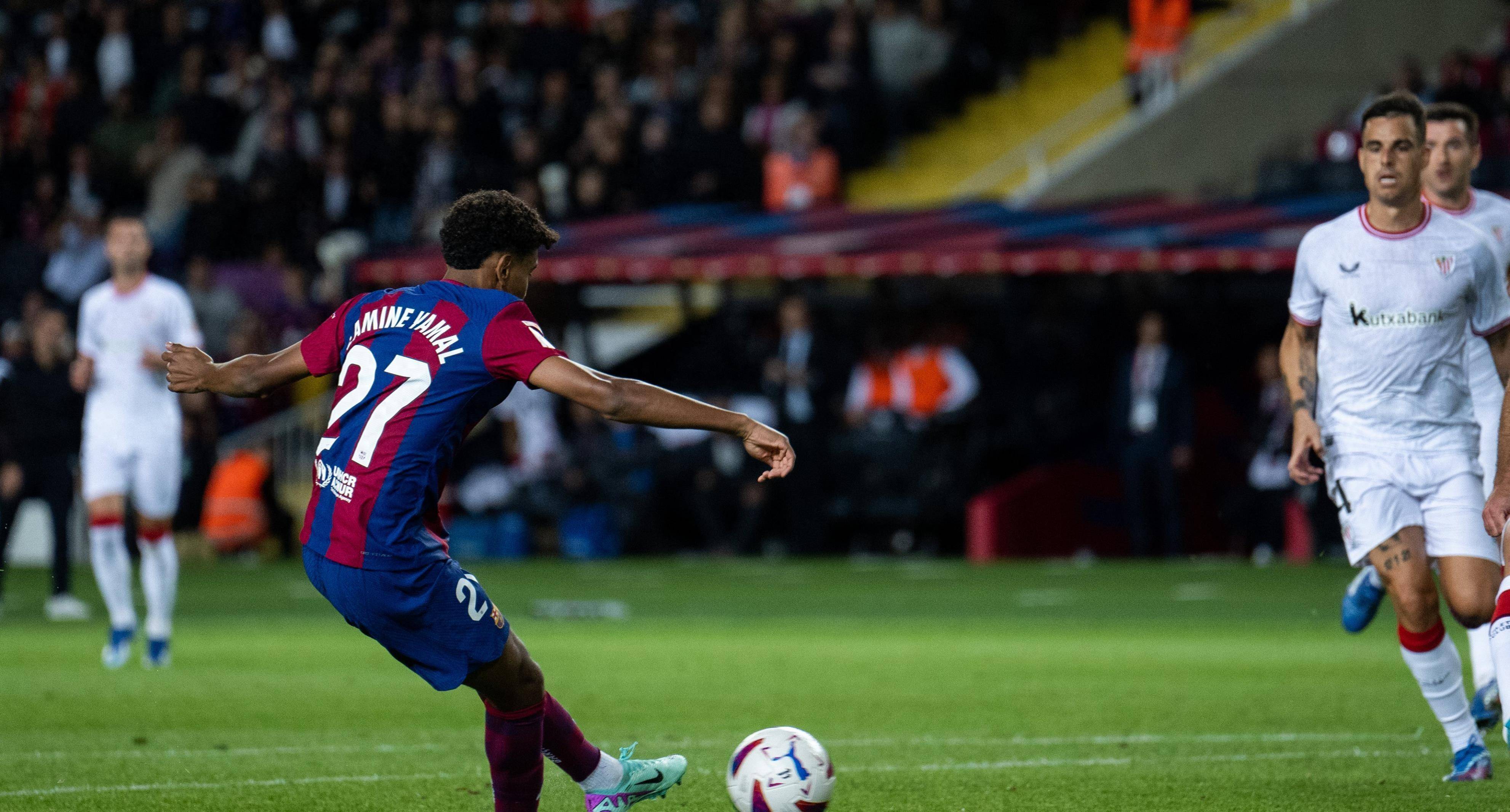 巴萨绝杀里昂，贝林厄姆高光表现